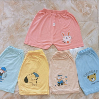 (Combo3-5)Quần đùi chục nhiều họa tiết vải thun lạnh mềm mịn cho bé