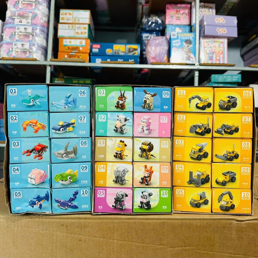 [FULL BOX 10] Bộ đồ chơi lắp ráp mô hình 10 In 1 Noen mini 2025 siêu đáng yêu quà tặng noen cho bé