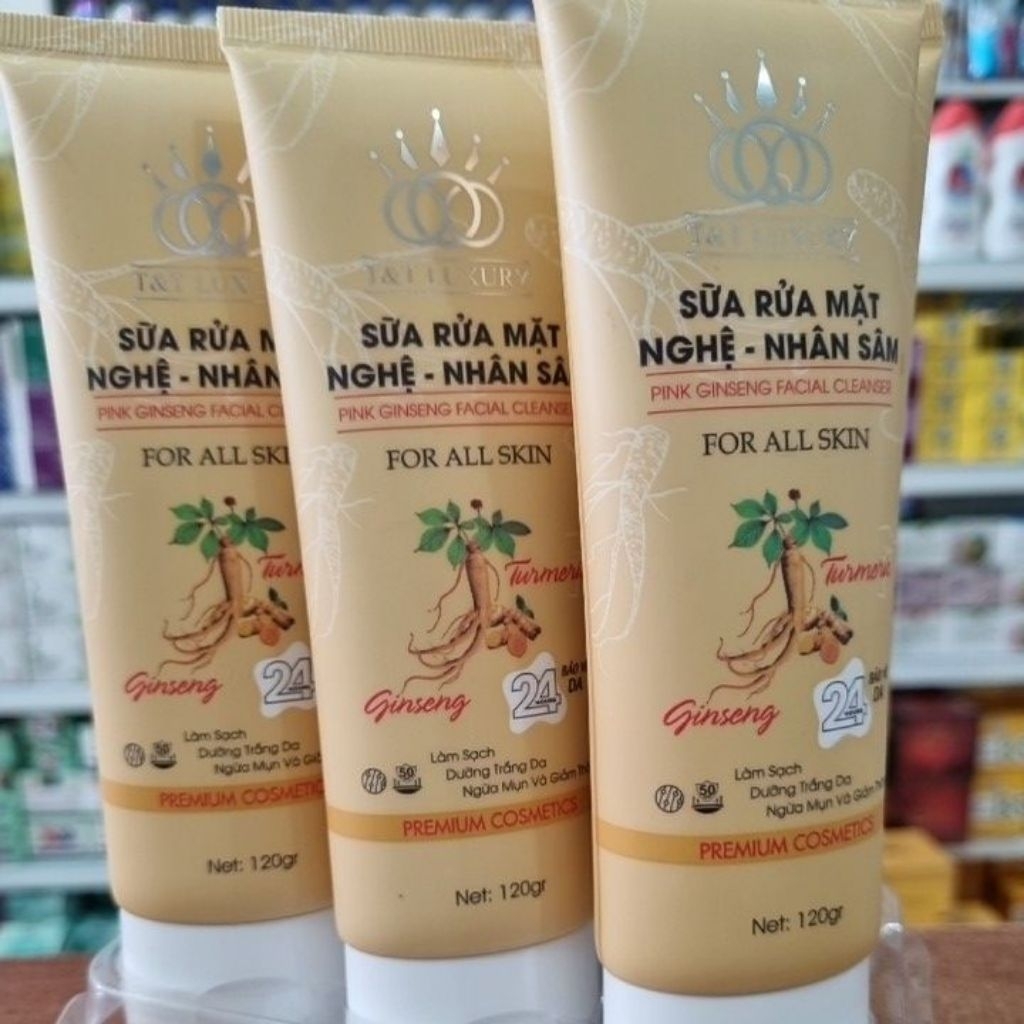 Sữa rửa mặt nghệ- nhân sâm T&T LUXURY