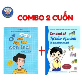Sách - Combo 2 Cuốn:Thì thầm tuổi dậy thì con trai và Con trai à! Tự bảo vệ bản thân mình là quan trọng nhất.(TSNM)