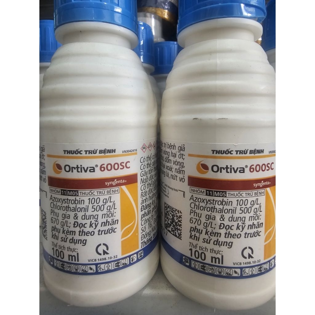 1 Chai Ortiva 600SC 100ml - Syngenta - sương mai, thán thư, đốm vòng, rỉ sắt,...