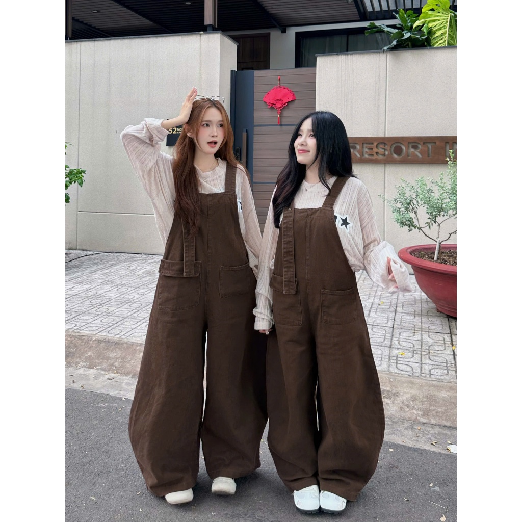 Quần Yếm Jeans SSS.A Form Unisex Túi Rộng Cá Tính | SSSTore.Aesthetic | BigBuy360 - bigbuy360.vn