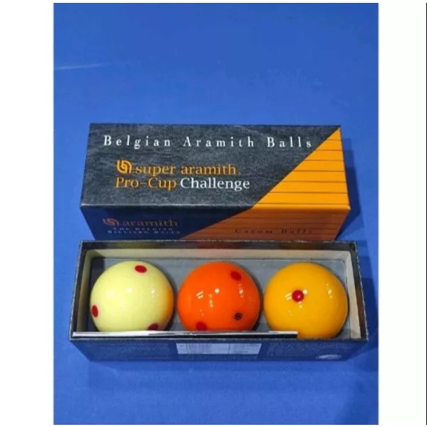 Bộ bi 3c (3 băng)-Bi Aramith (BỈ) 61,5mm dùng cho clb Bida