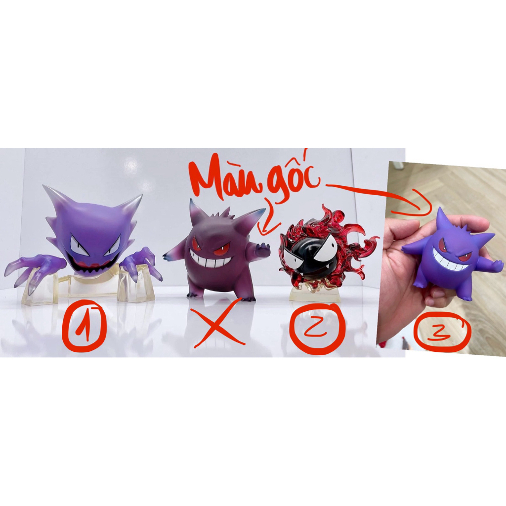 [SẴN HÀNG] GENGAR GASTLY HAUNTER Pokemon Ghost Family