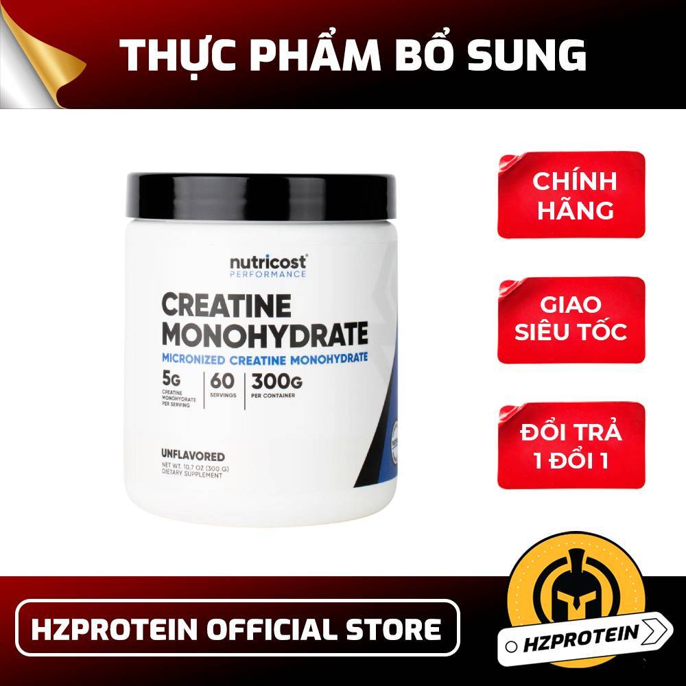 Creatine Micronized Nutricost – Bột Mịn, Hỗ Trợ Cơ Bắp