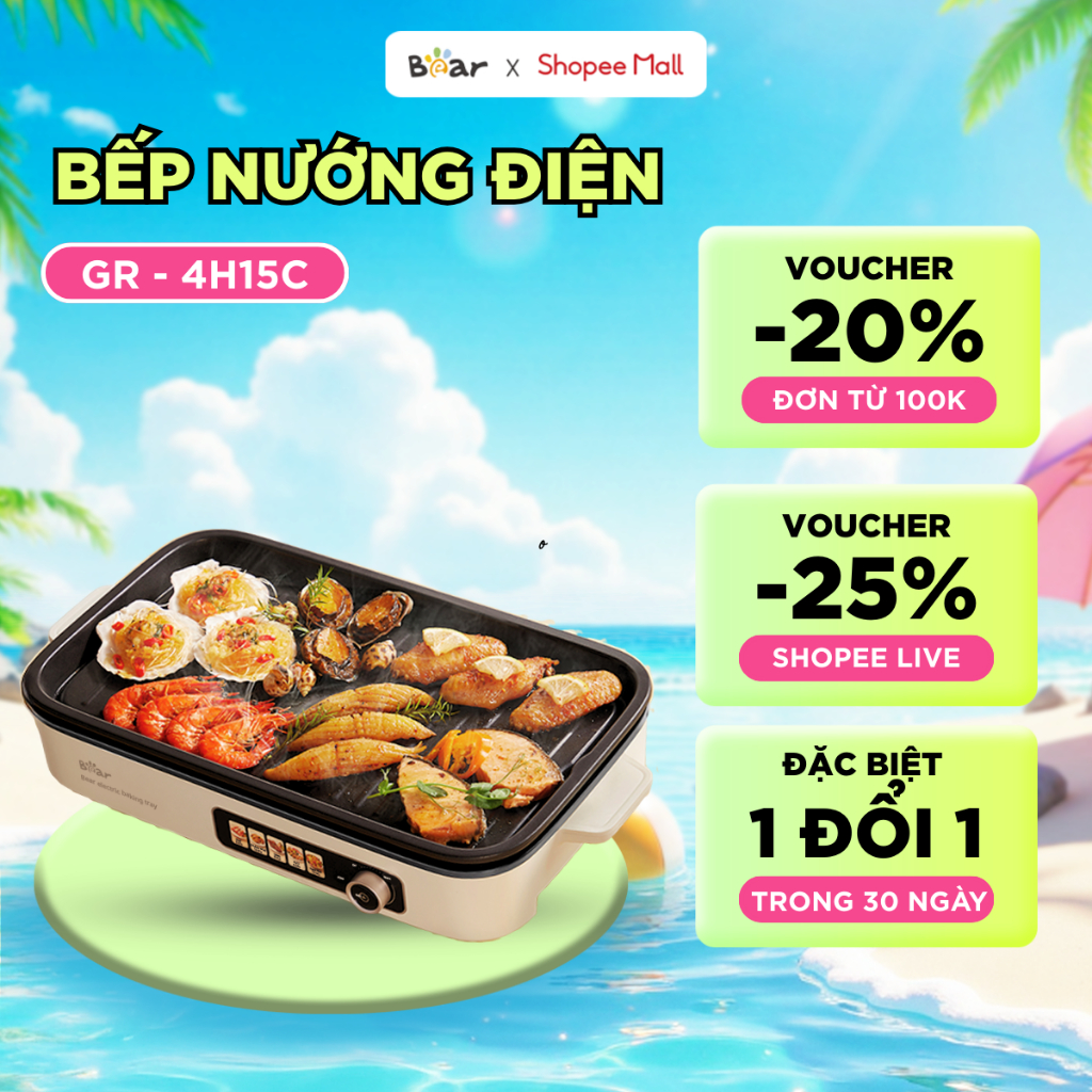 Bếp Nướng Điện Bear GR-4H15C