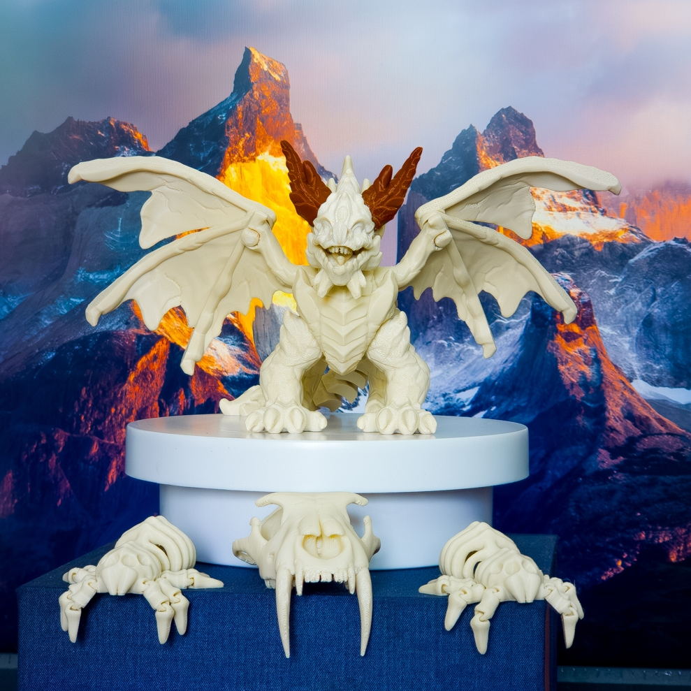 Mô Hình Rồng Thần Thoại In 3D – Decor Bàn Làm Việc & Case PC Độc Lạ