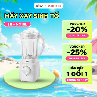 Máy xay sinh tố bear dung tích 1.5l công suất 700w máy xay trái cây sb-mx15l