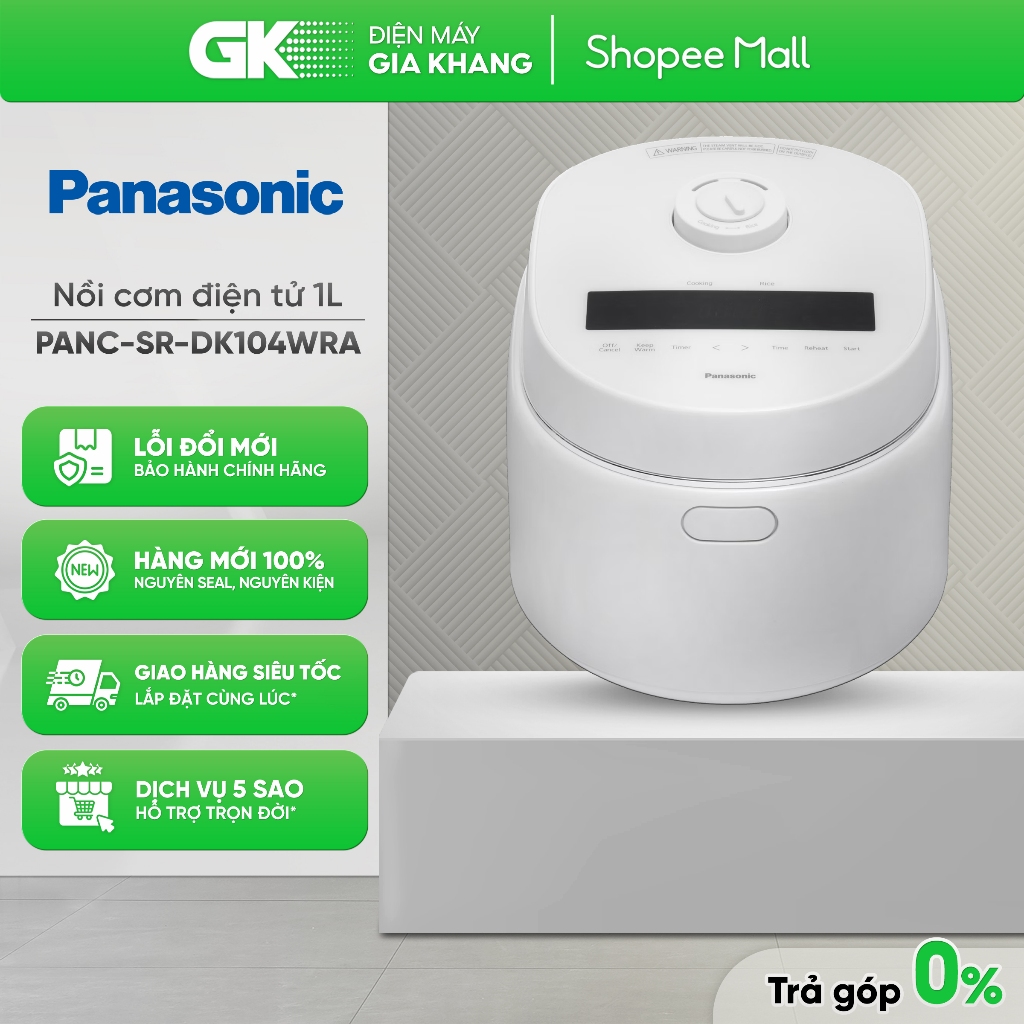 1.8 Lít PANC-SR-DK184WRA | 1 Lít PANC-SR-DK104WRA  | Nồi Cơm Điện Tử Panasonic