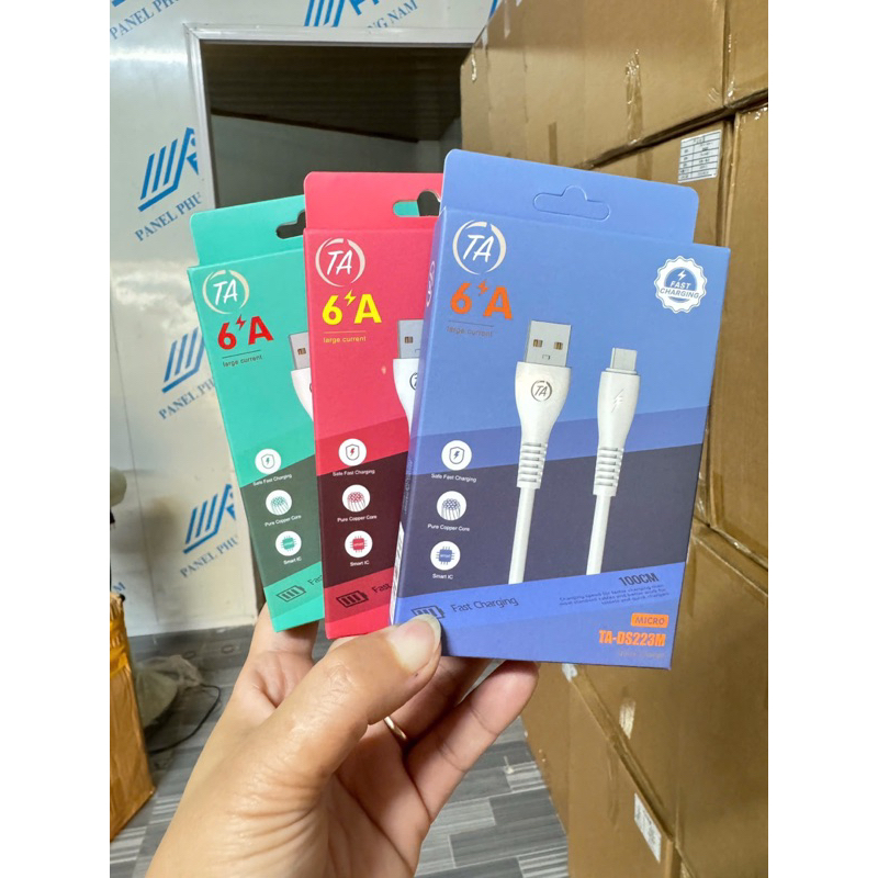 ✅Dây sặc TA-DS223 Sặc nhanh 6A em sẵn 3 chân ip,ss,tc