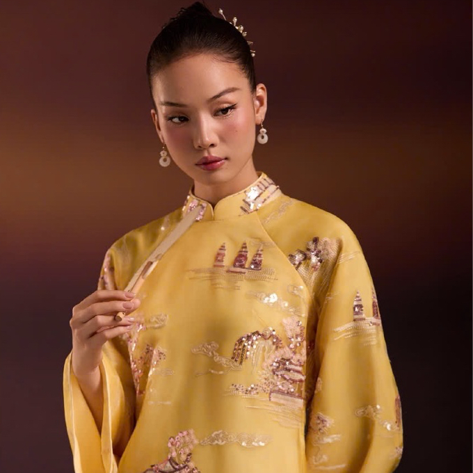 Áo Dài Hoàng Các - EDINI - A1725YL