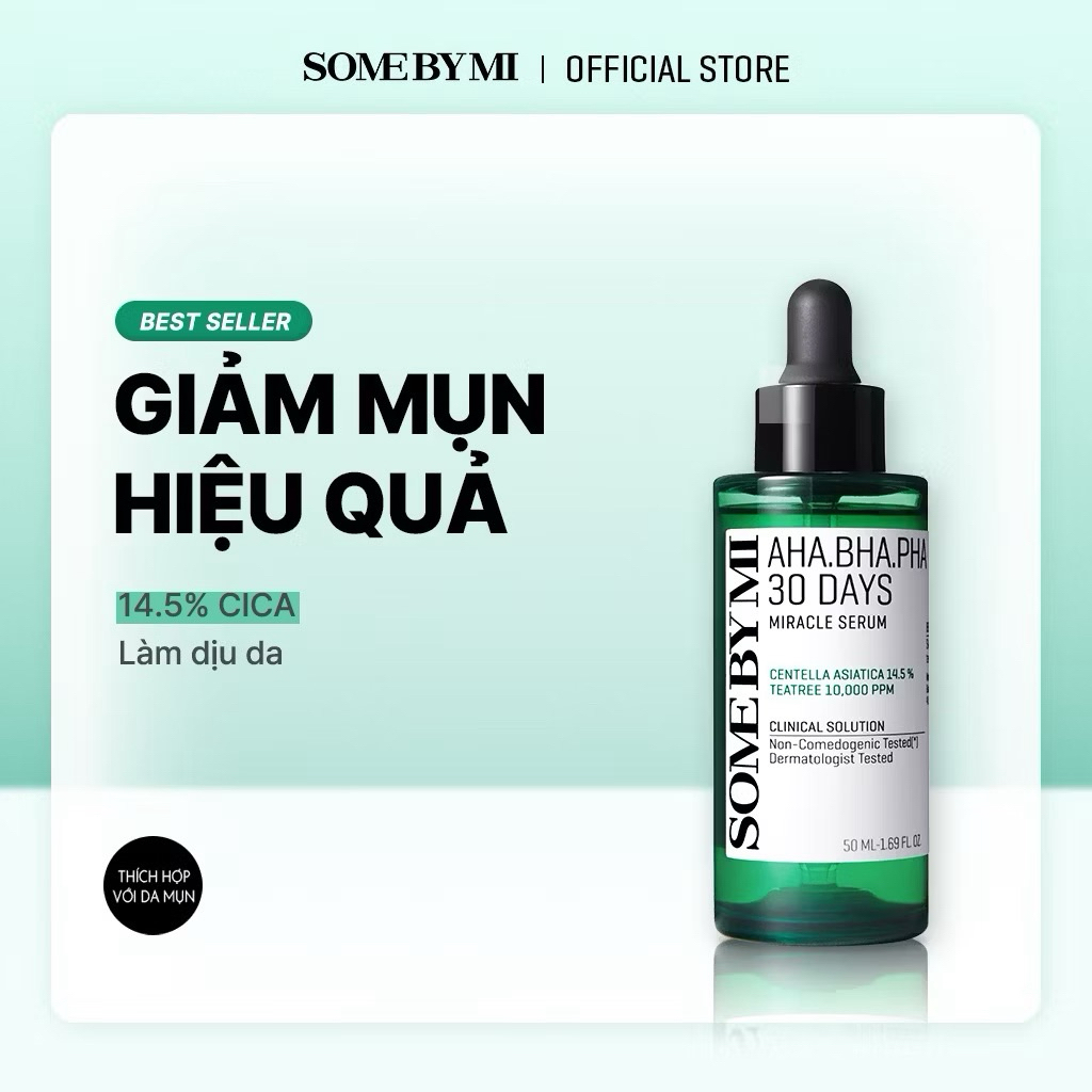 [SOME BY MI] Tinh Chất Giảm Mụn AHA-BHA-PHA 30 Days Miracle Serum 50ml