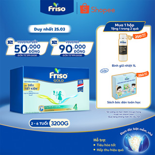 Sữa Bột Friso Gold 4 Hộp Giấy 3,2KG (cho trẻ từ 2-6 tuổi)