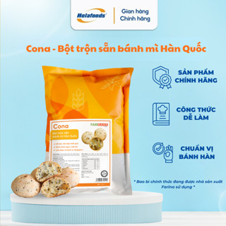 [RẺ VÔ ĐỊCH] Cona Bột trộn sẵn bánh mì Hàn Quốc từ Farina 1kg - bánh thơm bơ, vỏ giòn, ruột mềm, chuẩn vị Hàn, dễ làm