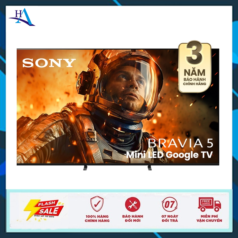 Google Tivi Mini LED Sony AI 4K 65 inch K-65XR50 (Miễn phí giao tại HCM-ngoài tỉnh liên hệ shop)