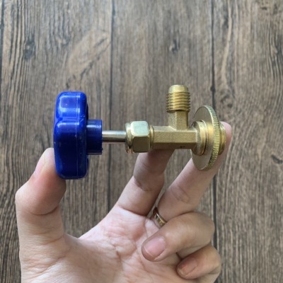 Van khóa mở Gas lon CT-338 màu xanh _ Gas lon 134, 600 [HOT]