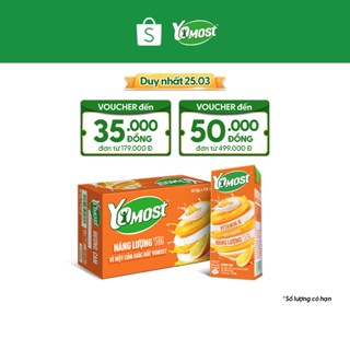 Thùng 48 Hộp Sữa Chua Lên Men Tự Nhiên Yomost Vị Cam (170ml/Hộp)