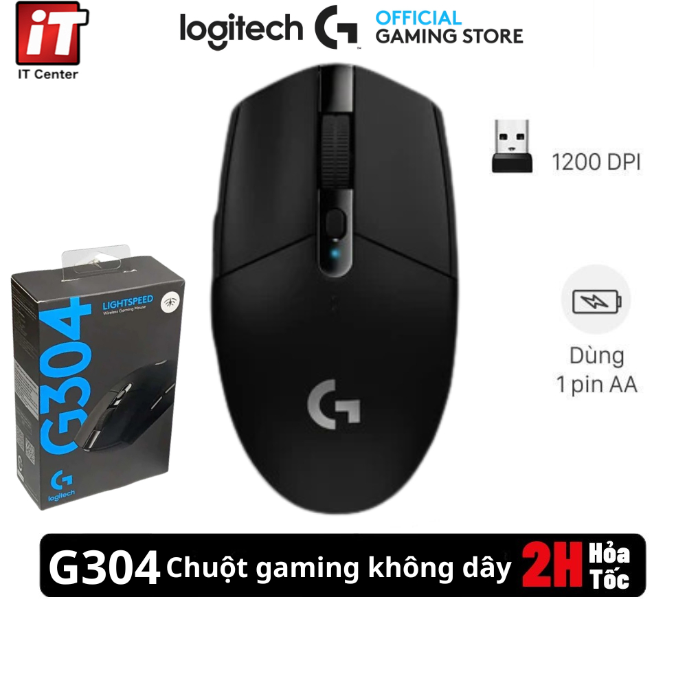 Chuột Chơi Game G304 OEM Không Dây, Lightspeed,Gaming Giá Rẻ Siêu Mượt, Siêu Nhẹ