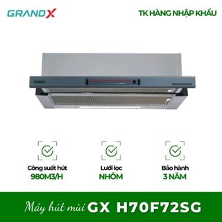 Máy hút mùi âm tủ GrandX GX H70F72G/GX H70F72SG –Hoạt Động Ổn Định, Bền Bỉ Theo Thời Gian