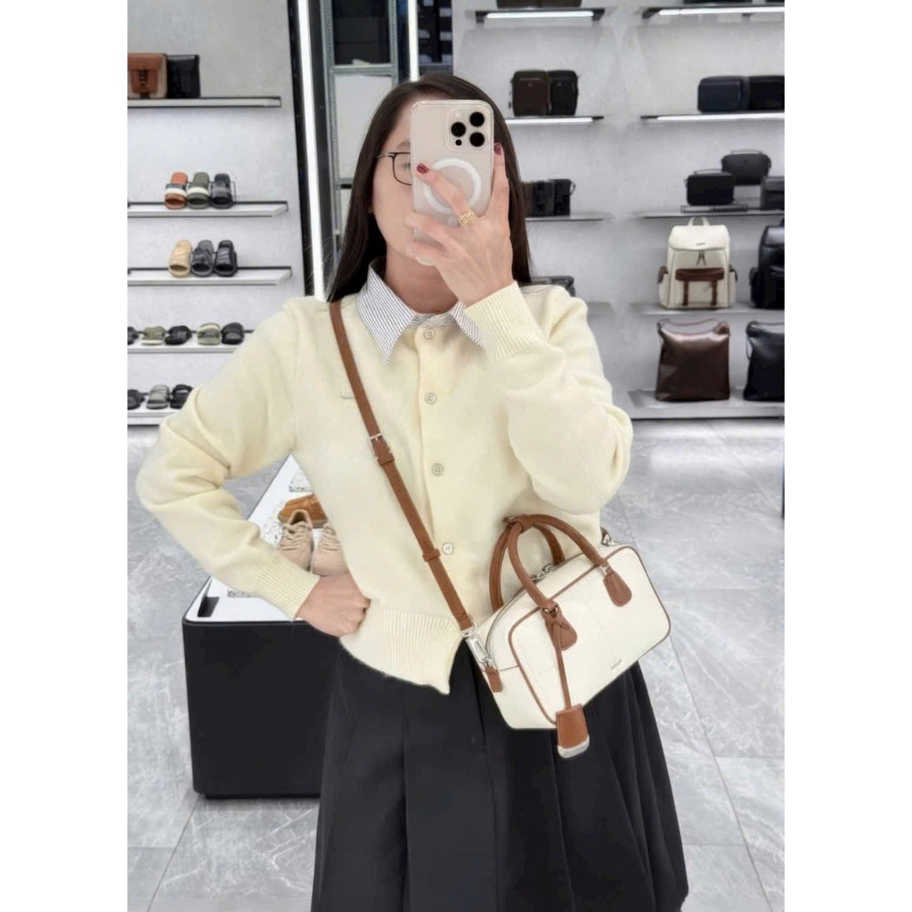 Túi Pedro Nữ Size 23cm Da Cao Cấp Form Hộp Sang Trọng Kèm Dây Đeo Chéo