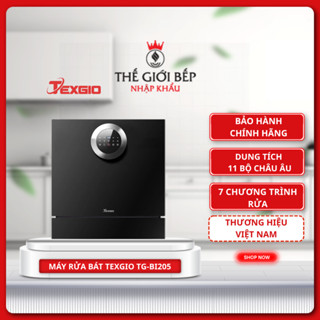 Máy Rửa Chén Bát Texgio TG-BI205 – Dung Tích 11 Bộ, 7 Chương Trình Rửa Tiện Lợi