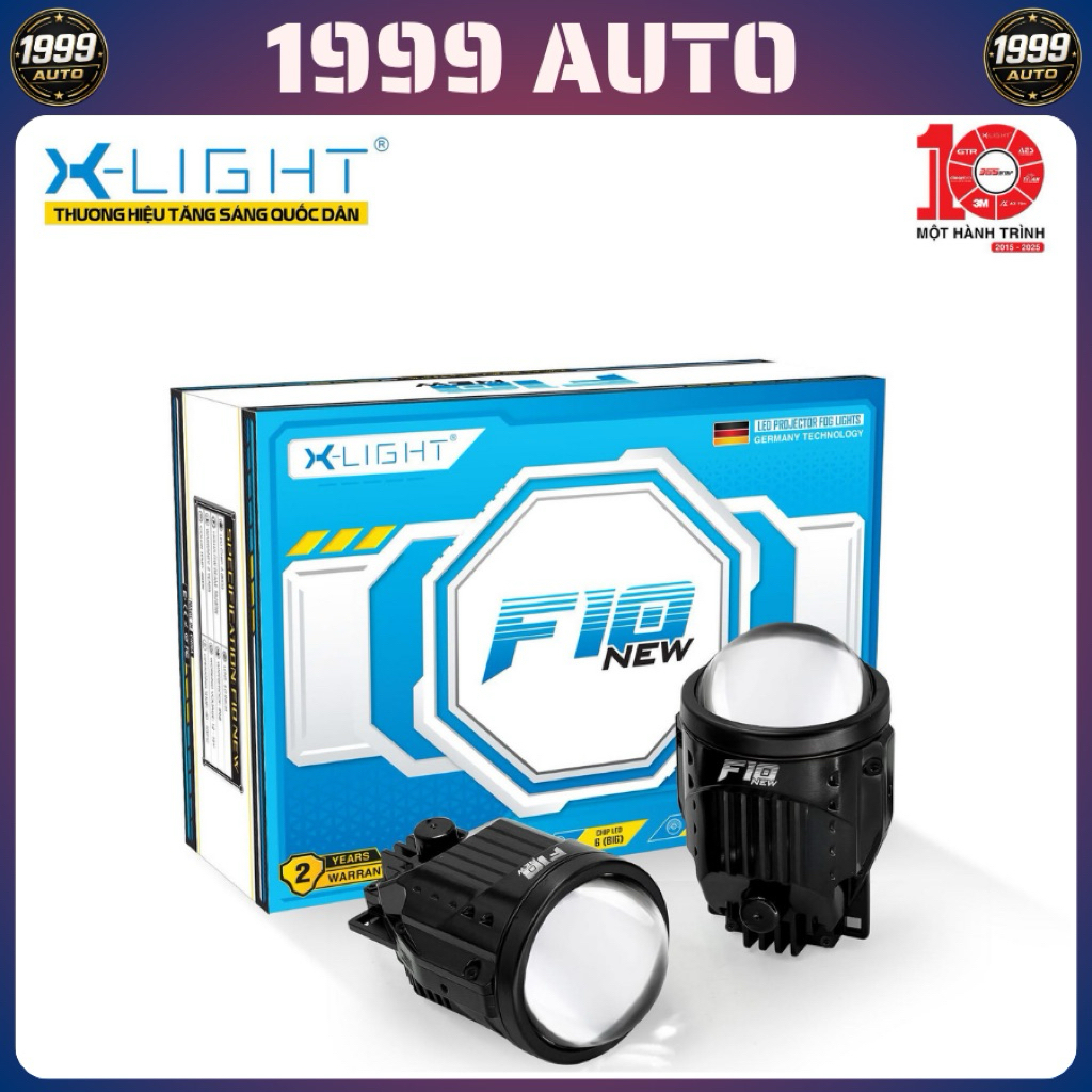 XLIGHT F10 NEW 2025 3.0 INCH - Bi gầm quốc dân siêu cos, công suất 45/55W, bảo hành 2 năm