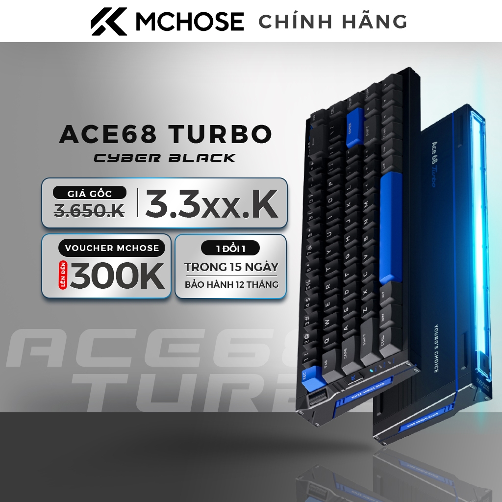 Bàn phím cơ HE MCHOSE Ace68 Turbo