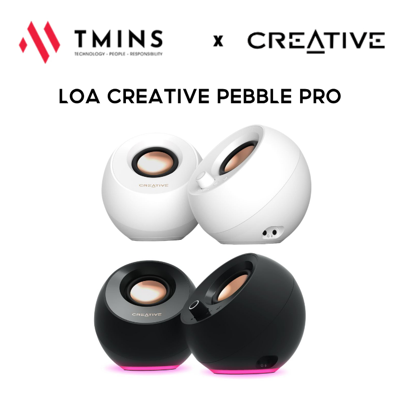Loa Creative Pebble Pro 2.0 Bluetooth 5.3 RGB - Hàng chính hãng
