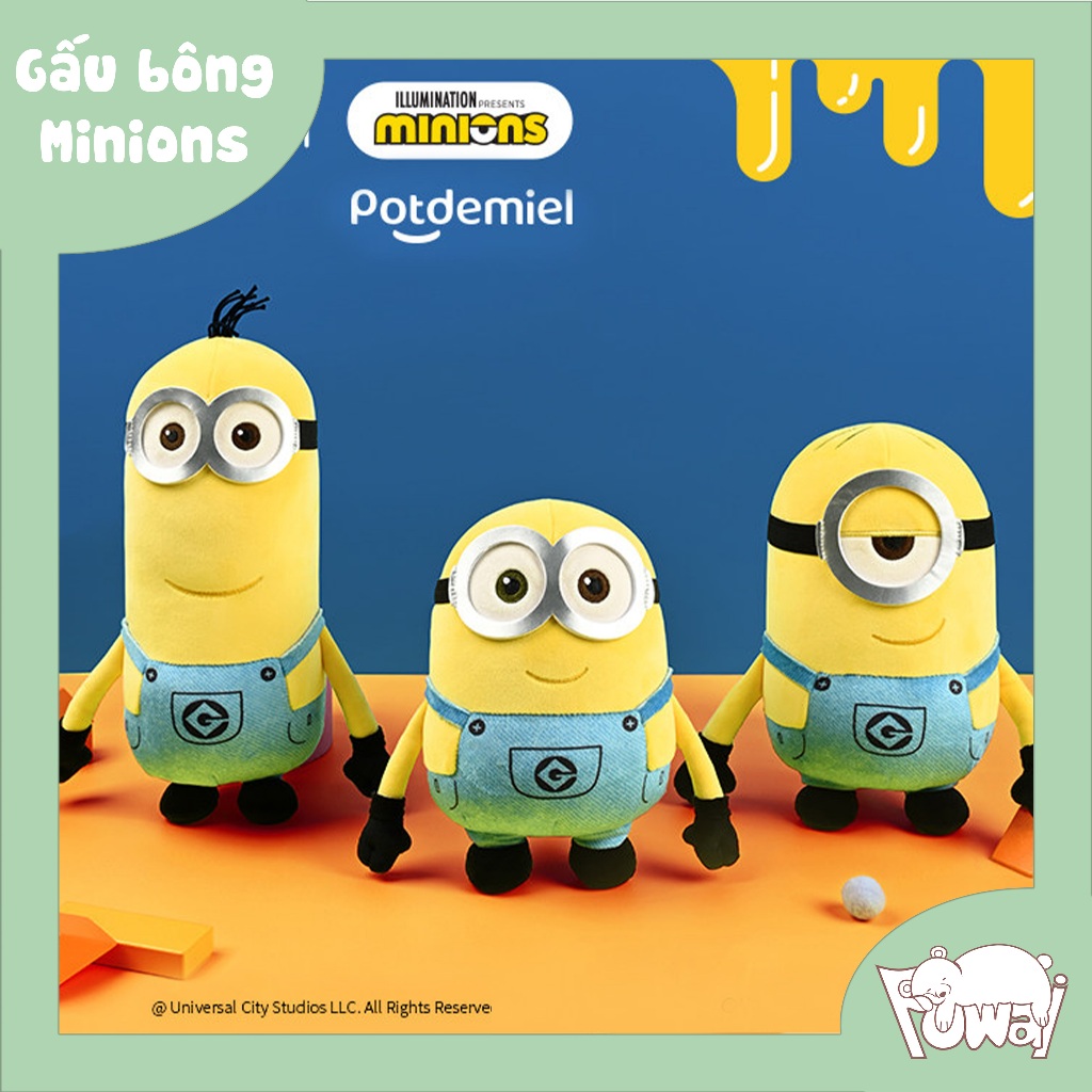 Gấu bông Minions chính hãng Despicable Me, dễ thương, xinh xắn