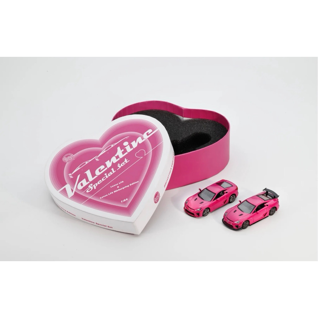 Set xe mô hình DiecastTalk Exclusive GCD 1:64 Lexus LFA Valentine