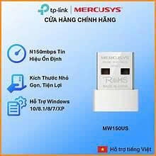 Bộ chuyển đổi USB thu Wi-Fi Nano Mercusys MW150US