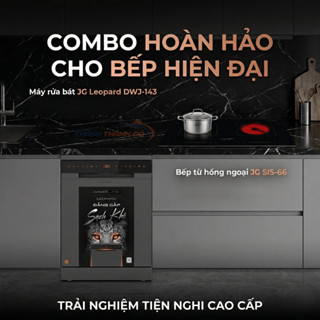 Combo Máy Rửa Bát và Bếp Điện Từ JUNGER - DWJ-143 & JG SIS-66