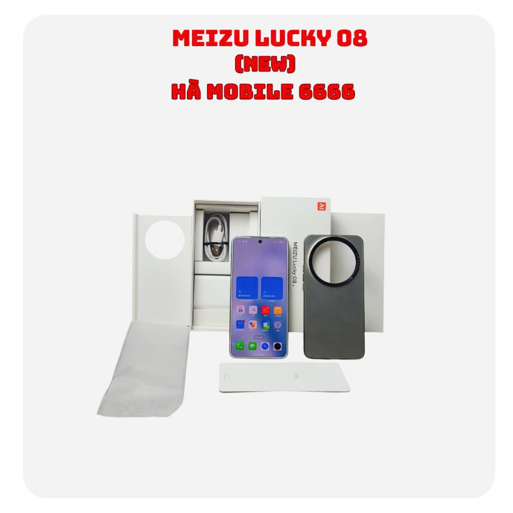 Điện thoại Meizu Lucky 08 Fullbox rom QT RAM 12/256GB chip Snapdragon 7s Gen 2