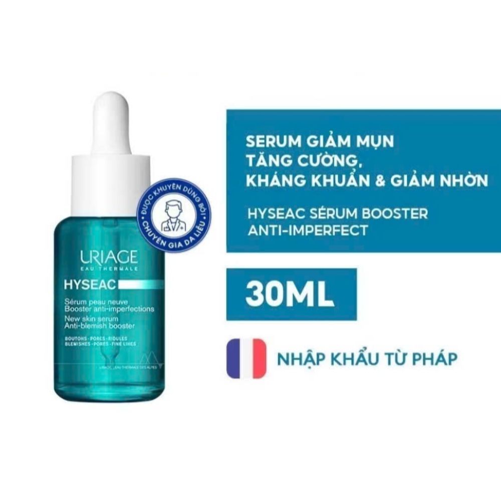 Ảnh 3 của Serum Uriage Hyseac Booster giảm mụn, thu nhỏ lỗ chân lông cho da nhờn, da nhạy cảm, 30ml