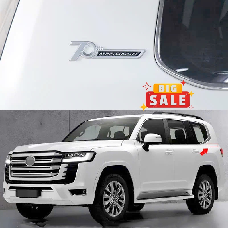 Logo Kỷ Niệm 70 Năm Dán Đuôi Xe Land Cruiser LC300 2023 2024 2025 2026 - Logo Dán Sau Xe LC300