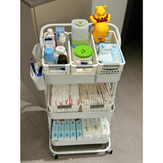Kệ 3 Tầng Đa Năng, Giá Để Đồ Bỉm Sữa, Xe Đẩy Spa Nhập Khẩu - XDT01