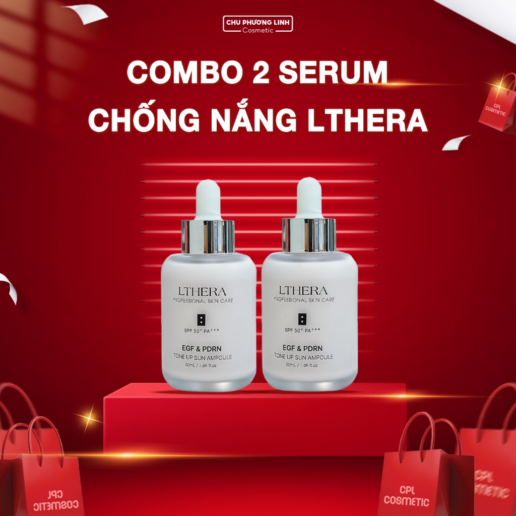 Combo 2 Serum Chống Nắng Lthera, Kiềm Dầu & Giữ Ẩm - CB0212