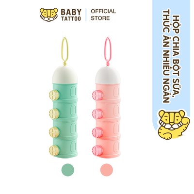 Hộp Chia Bột Sữa, Thức Ăn Nhiều Ngăn, Tiện Lợi, Đa Năng BABY TATTOO