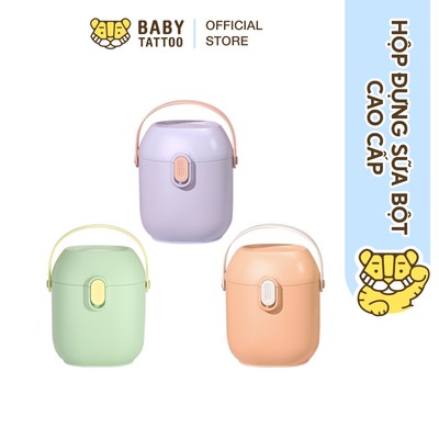 Hộp Đựng Sữa Bột Cao Cấp Chuyên Dụng BABY TATTOO, Chống Ẩm Mốc, Không Mùi, An Toàn Cho Bé