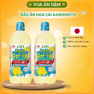 Dầu ăn hoa cải Ajinomoto chai chiên xào cho bé ăn dặm