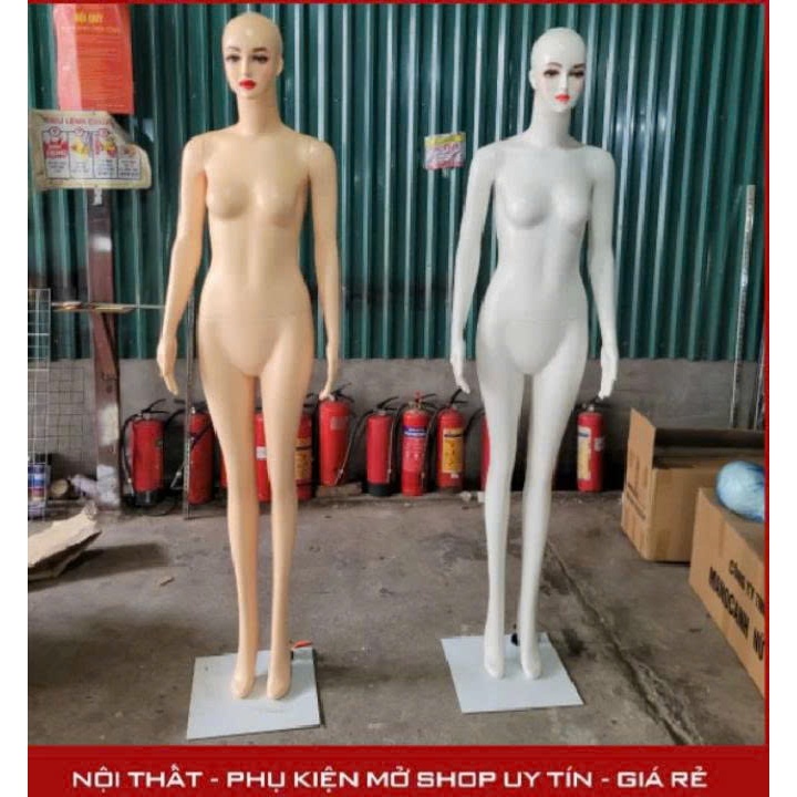 Manocanh nữ nguyên con màu da và trắng bằng nhựa không vỡ không bể - sada shop