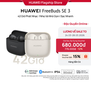 Tai Nghe Bluetooth HUAWEI FreeBuds SE 3 | 42 Giờ Phát Nhạc | Nhẹ Và Nhỏ Gọn | Sạc Nhanh