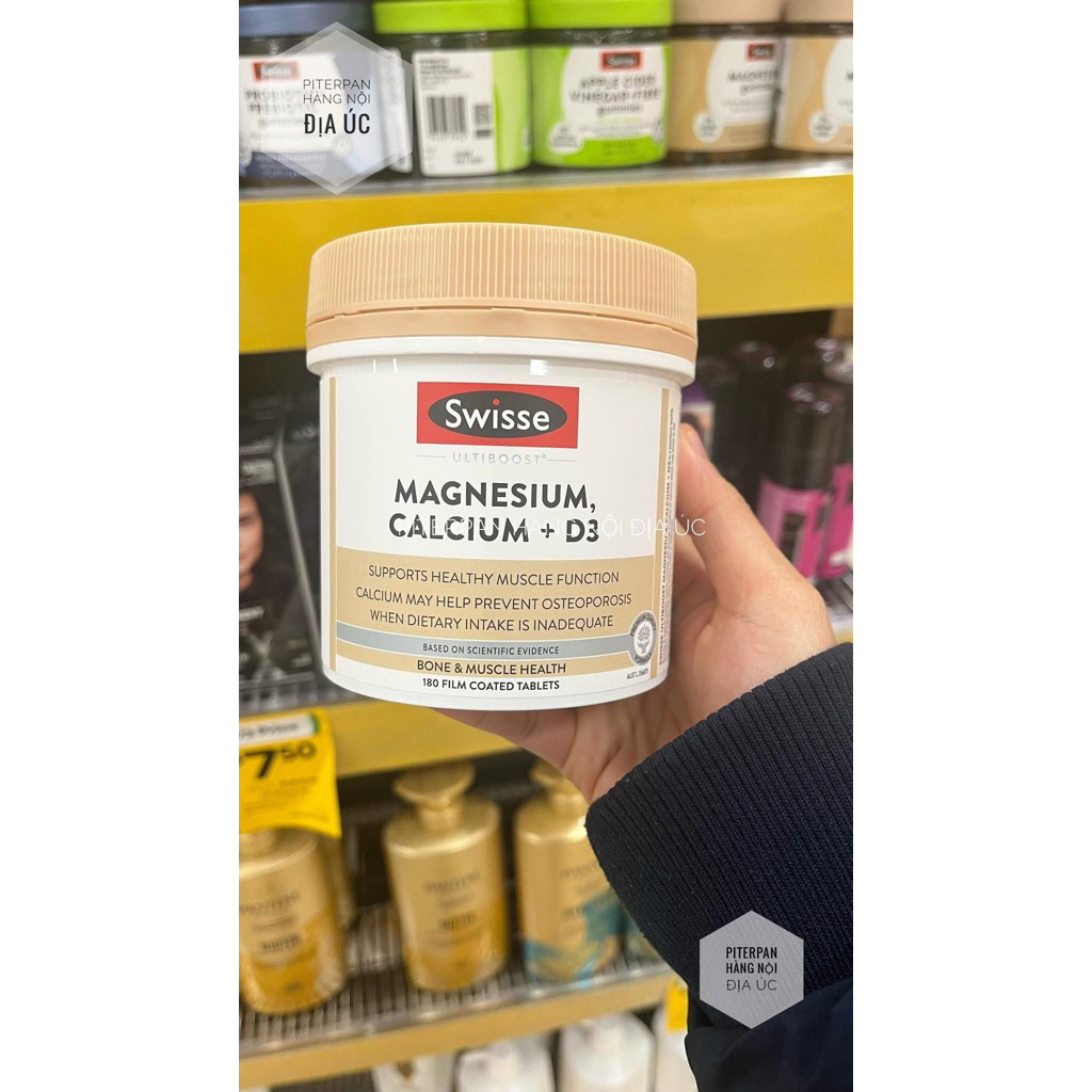CANXI HỮU CƠ MAGNESIUM, CALCIUM + D3 180 viên