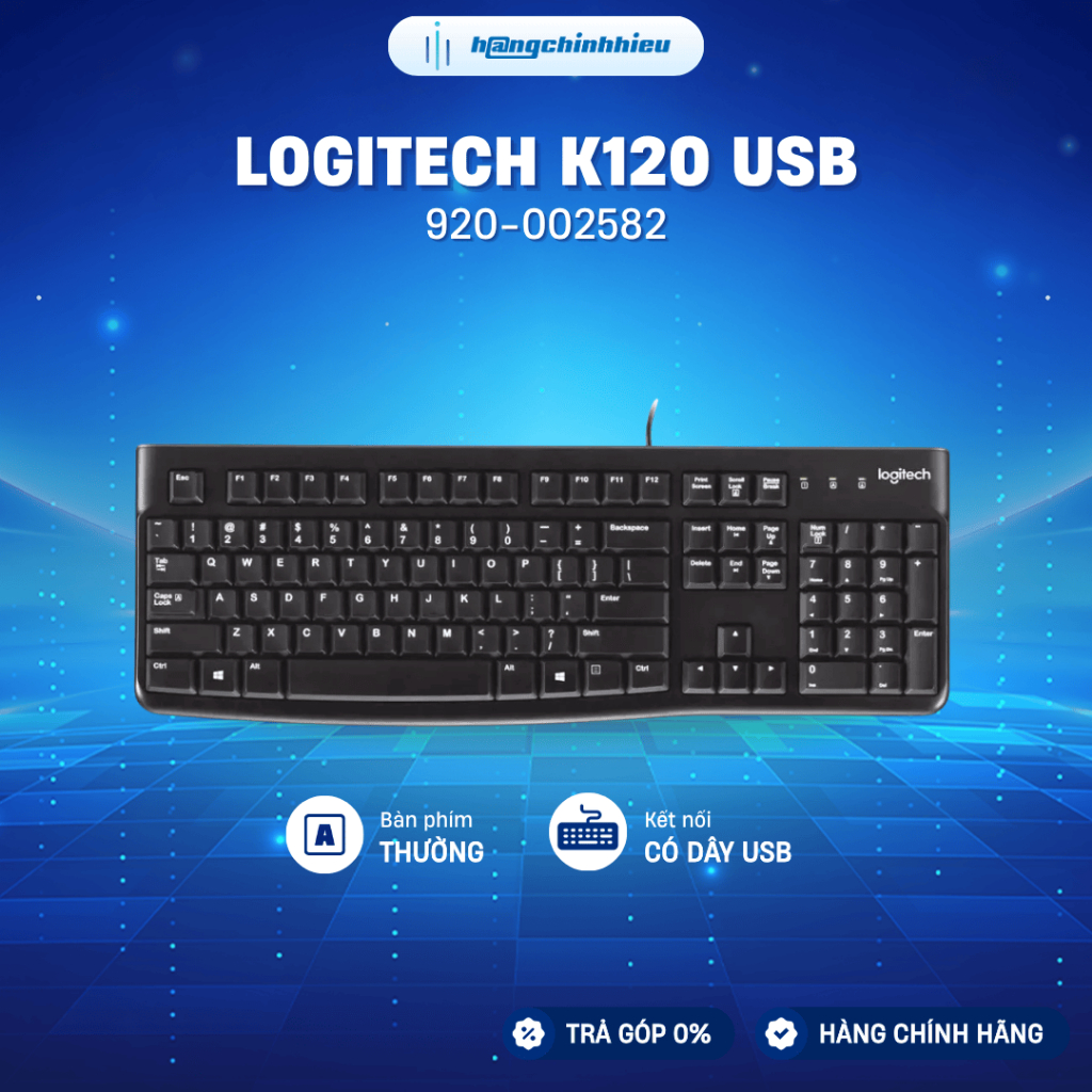 Bàn phím Logitech K120 USB Văn phòng