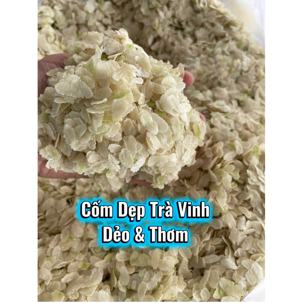 Cốm Dẹp Trà Vinh 1Kg, Dẻo,Thơm