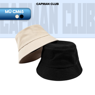 Mũ bucket trơn vành cụp CAPMAN CLUB, nón bo tròn basic CM65 unisex nam nữ