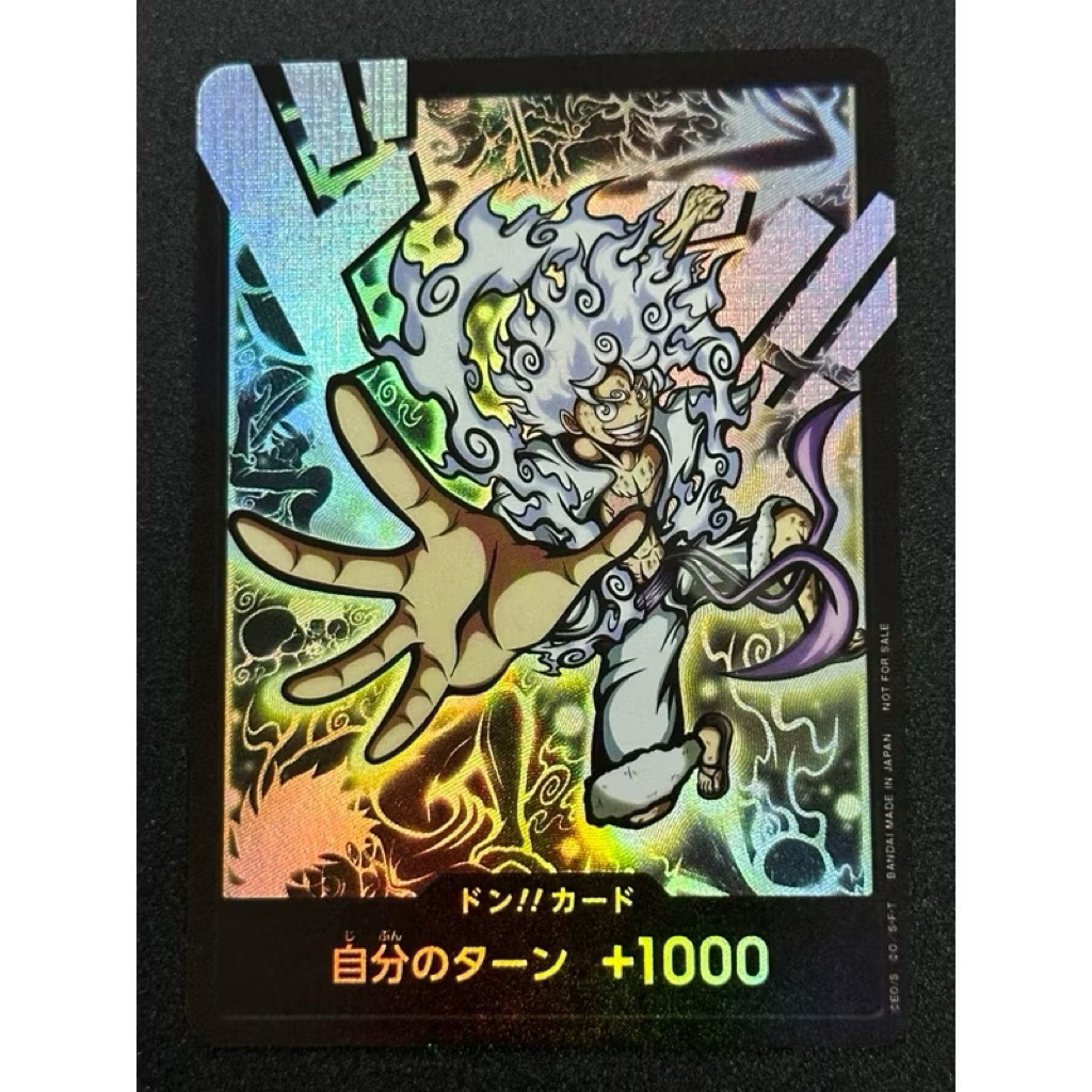 Thẻ Custom nhân vật One Piece Luffy G5 với hiệu ứng hologram