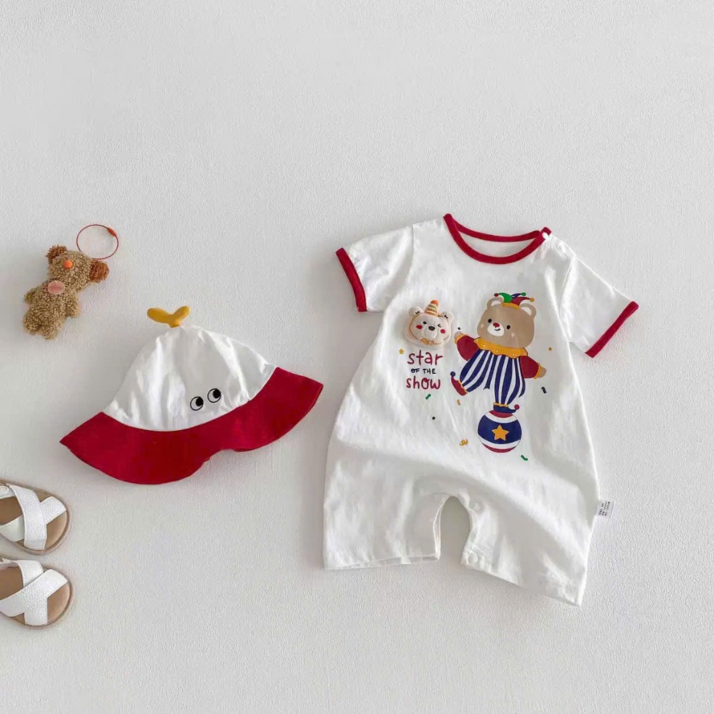 Bodysuit cho bé gái, bodysuit cho bé trai chất cotton co dãn mềm mịn cho bé trai bé gái 4-12kg