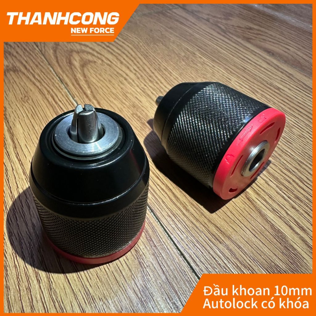 Đầu Khoan Autolock 10mm ( Có Khóa ) – Đầu Kẹp 0.8-10mm Ren 3/8-24UNF