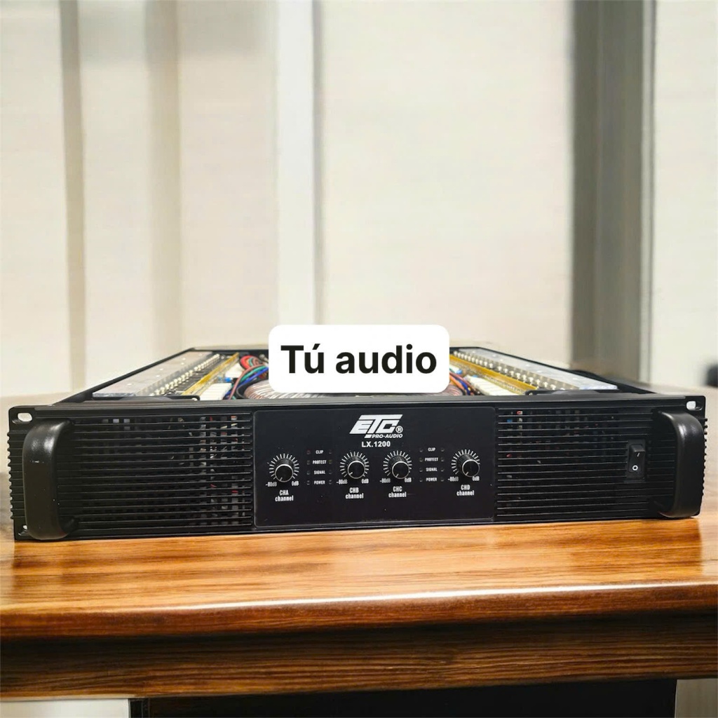 Đẩy công suất chính hãng etc lx 1200, mạch class H công suất 1200w/ kênh